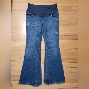 Women's maternity full panel worn look. Size 4